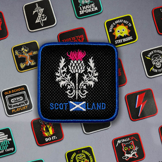 Scotland Patch Embroidered Hook & Loop Removable Patch for Forge Bros Caps