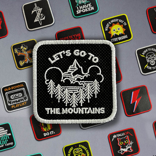 Outdoor Patch Mountains Embroidered Hook & Loop Removable Patch for Forge Bros Caps