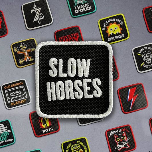 Slow Horses Patch Embroidered Hook & Loop Removable Patch for Forge Bros Caps