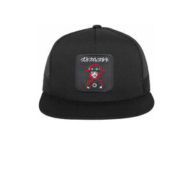 Ichi Taichiro Arima Embroidered Hat Classic Trucker Mesh Black Cap
