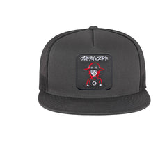 Ichi Taichiro Arima Embroidered Hat Classic Trucker Mesh Grey Cap