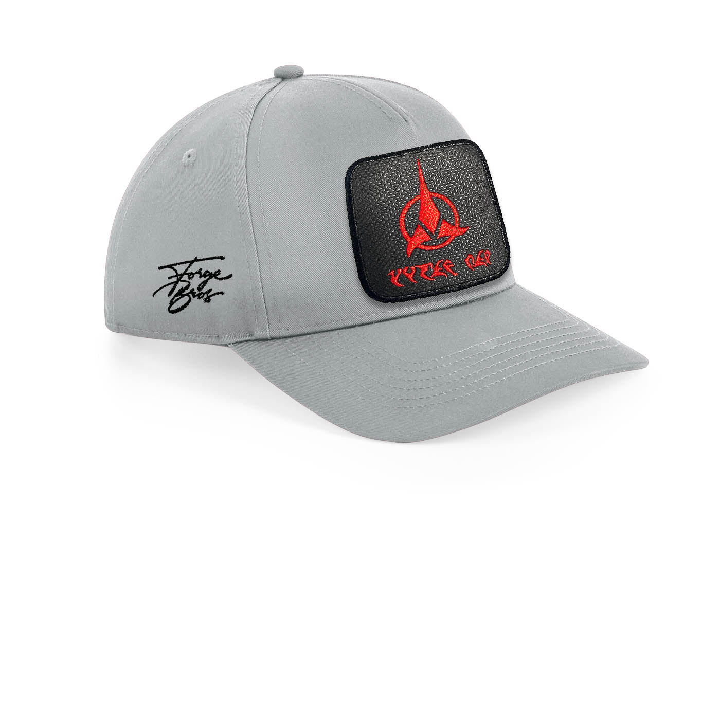 Klingon Embroidered Baseball Grey Hat by Forge Bros 