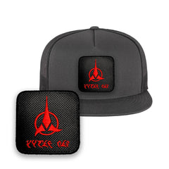 Klingon Symbol Embroidered Baseball Grey Cap