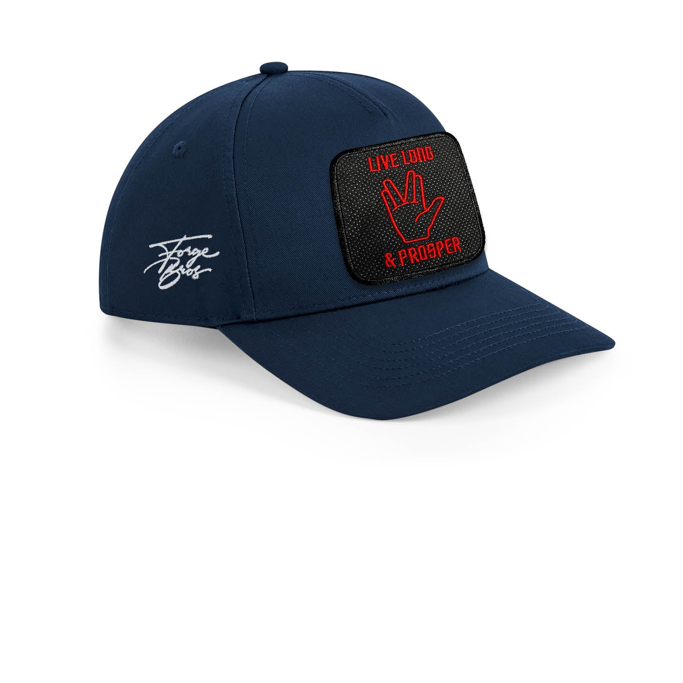 Spock Baseball Blue Hat Live Long & Prosper Embroidered Cap