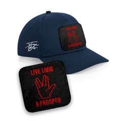 Spock Baseball Blue Hat Live Long & Prosper Embroidered Cap