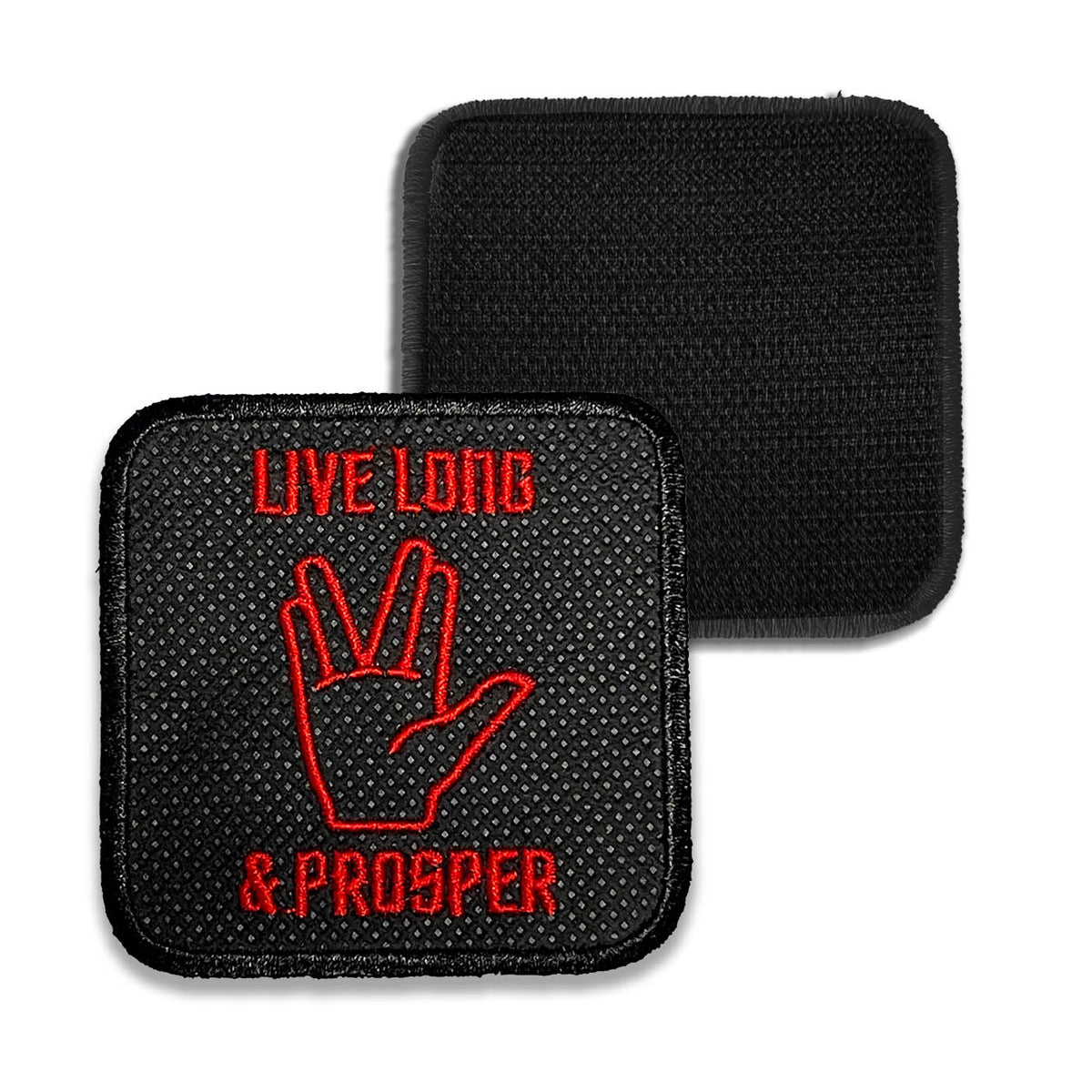 Live Long &amp; Prosper Spock Vulcan Hand Symbol Embroidered Patch