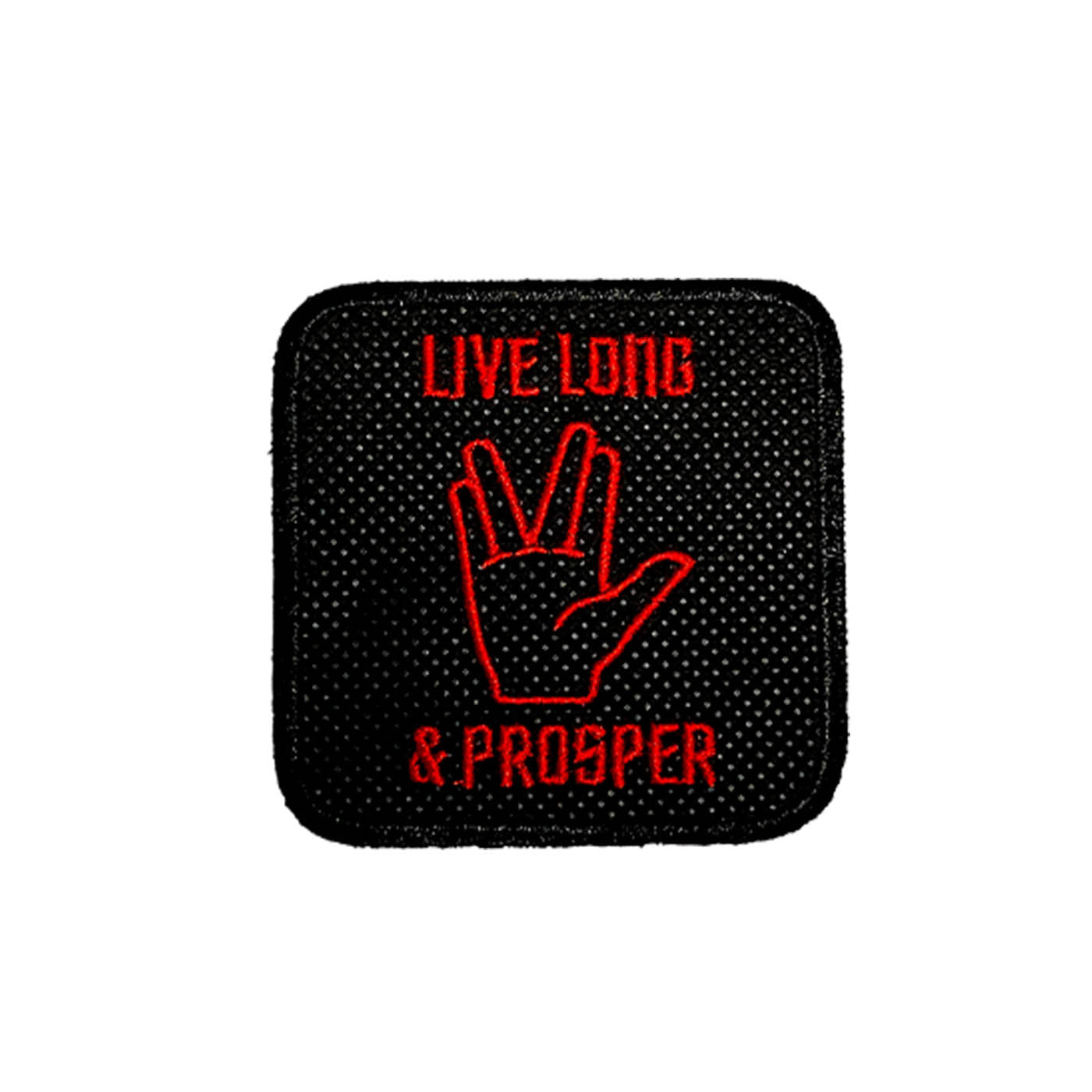 Live Long and Prosper Spock Vulcan Hand Symbol Embroidered Patch