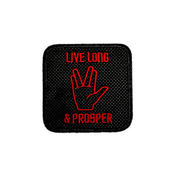 Live Long and Prosper Spock Vulcan Hand Symbol Embroidered Patch