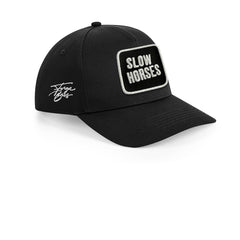 Slow Horses Cap Embroidered Patch Jackson Lamb Black, White, Grey Hat