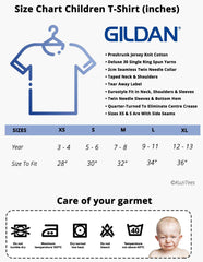 Size Chart Children T-Shirt - Kuzi Tees