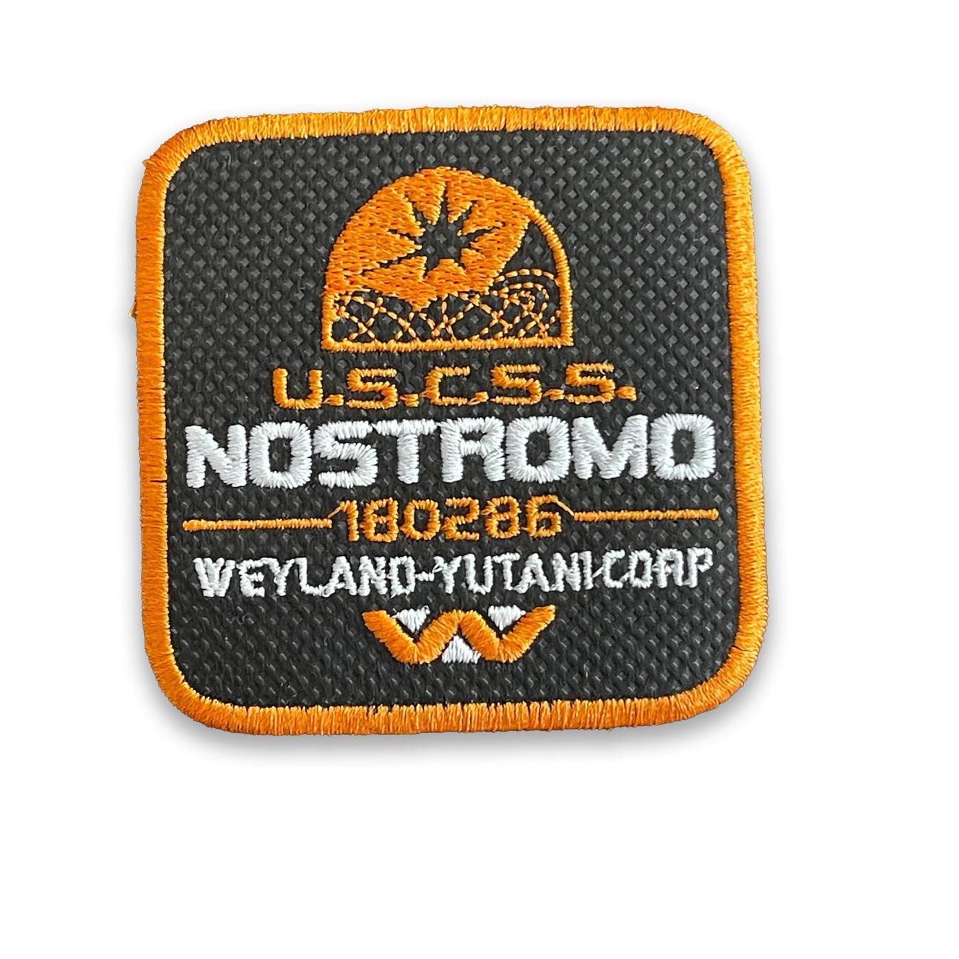 Uscss Nostromo Cap Embroidered Velcro Patch, Black, White, Grey - Forge Bros