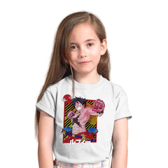 One Piece Fist Luffy One Piece Monkey D. Luffy Anime Manga White T-shirt for Kids