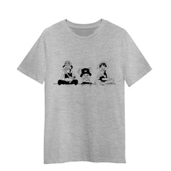 One Piece Usopp Tony Tony Chopper Monkey D Luffy Adult Unisex Grey T-shirt