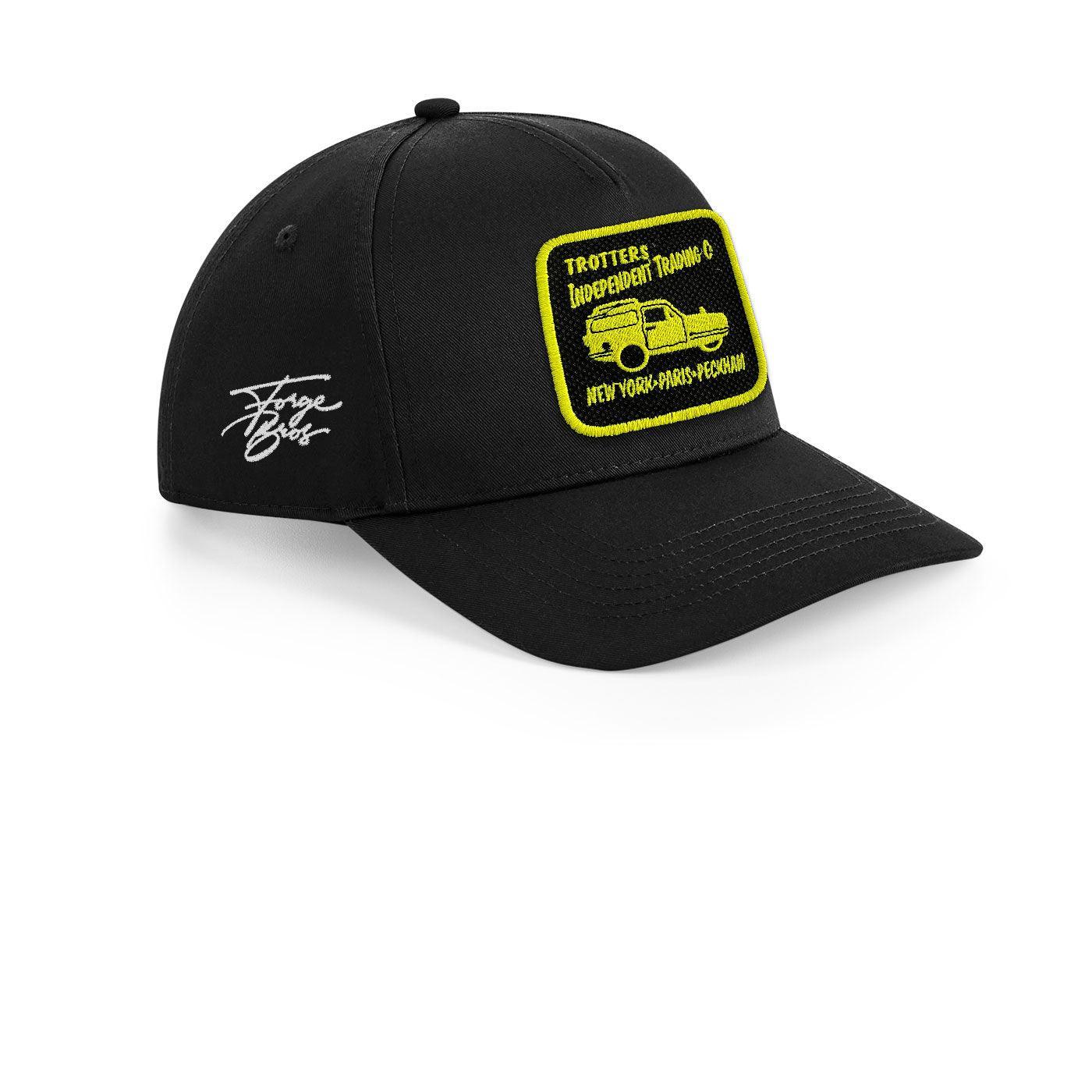 Only Fools and Horses Cushty Cap Embroidered Velcro Patch Hat Black, White, Grey - Forge Bros