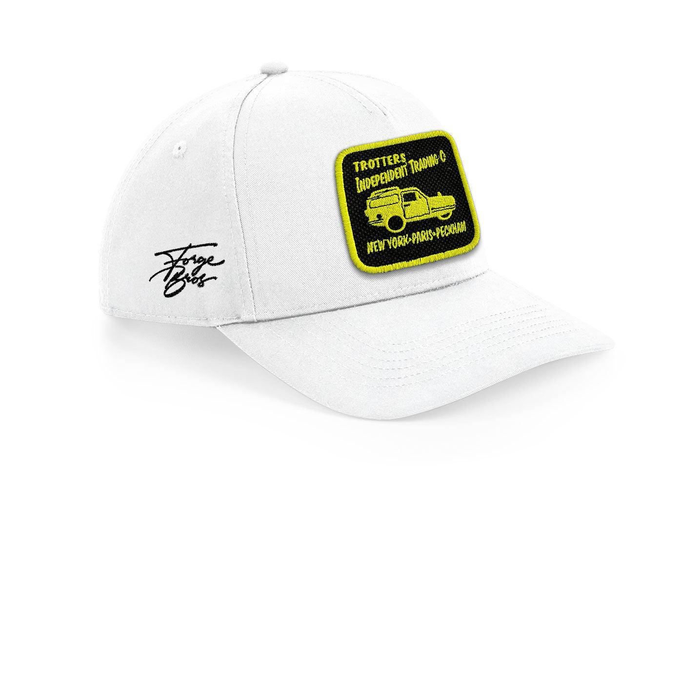 Only Fools and Horses Cushty Cap Embroidered Velcro Patch Hat Black, White, Grey - Forge Bros