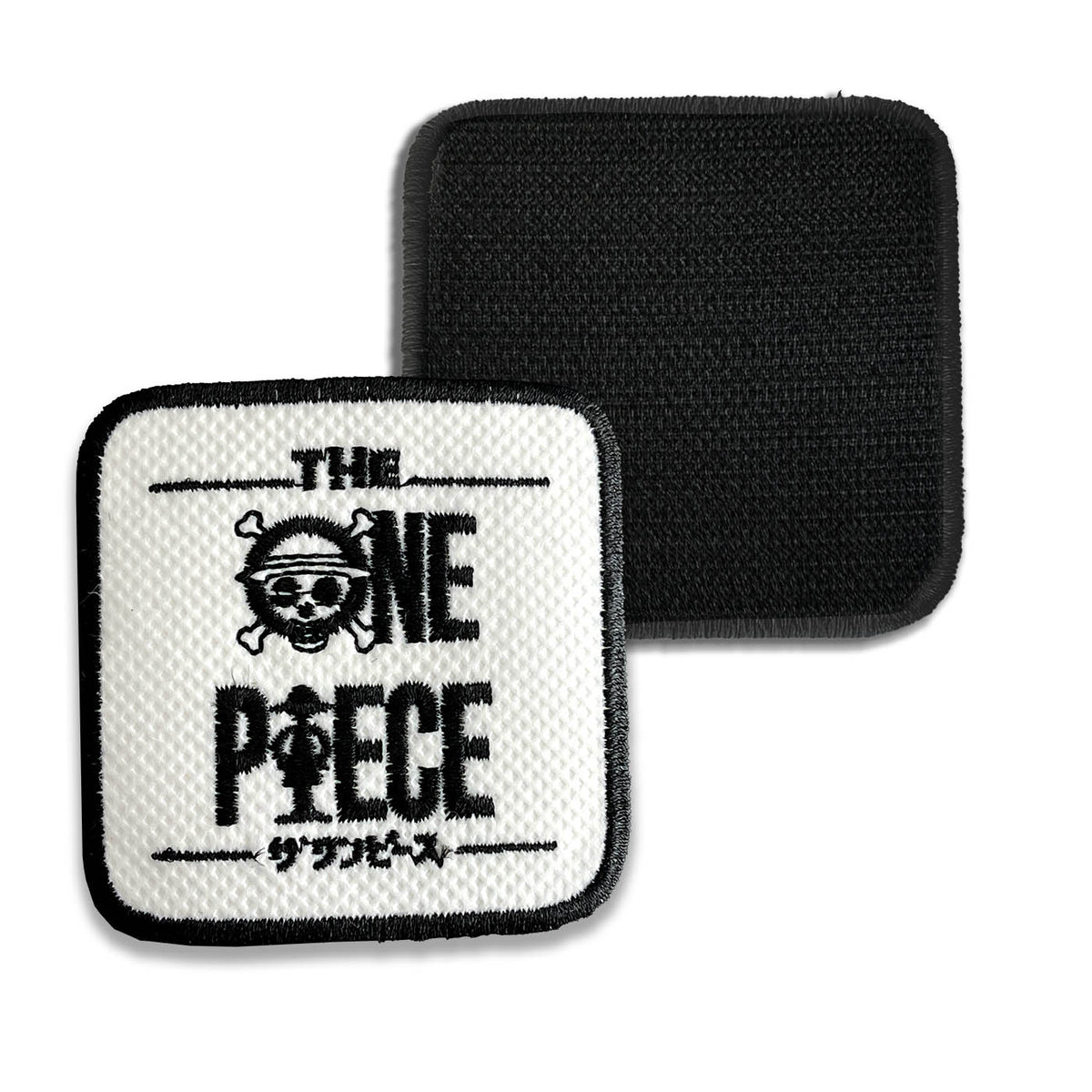 One Piece Embroidered Hook & Loop Removable Patch