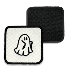 Spooky Ghost Patch Embroidered Hook & Loop