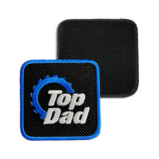 Top Dad Patch Embroidered Hook & Loop Removable Patch for Forge Bros Caps