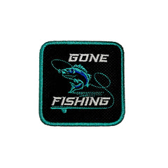 Fishing Patch Embroidered Hook & Loop Removable Patch for Forge Bros Caps