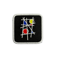 Mondrian Art Embroidered Hook & Loop Removable Patch for Forge Bros Caps