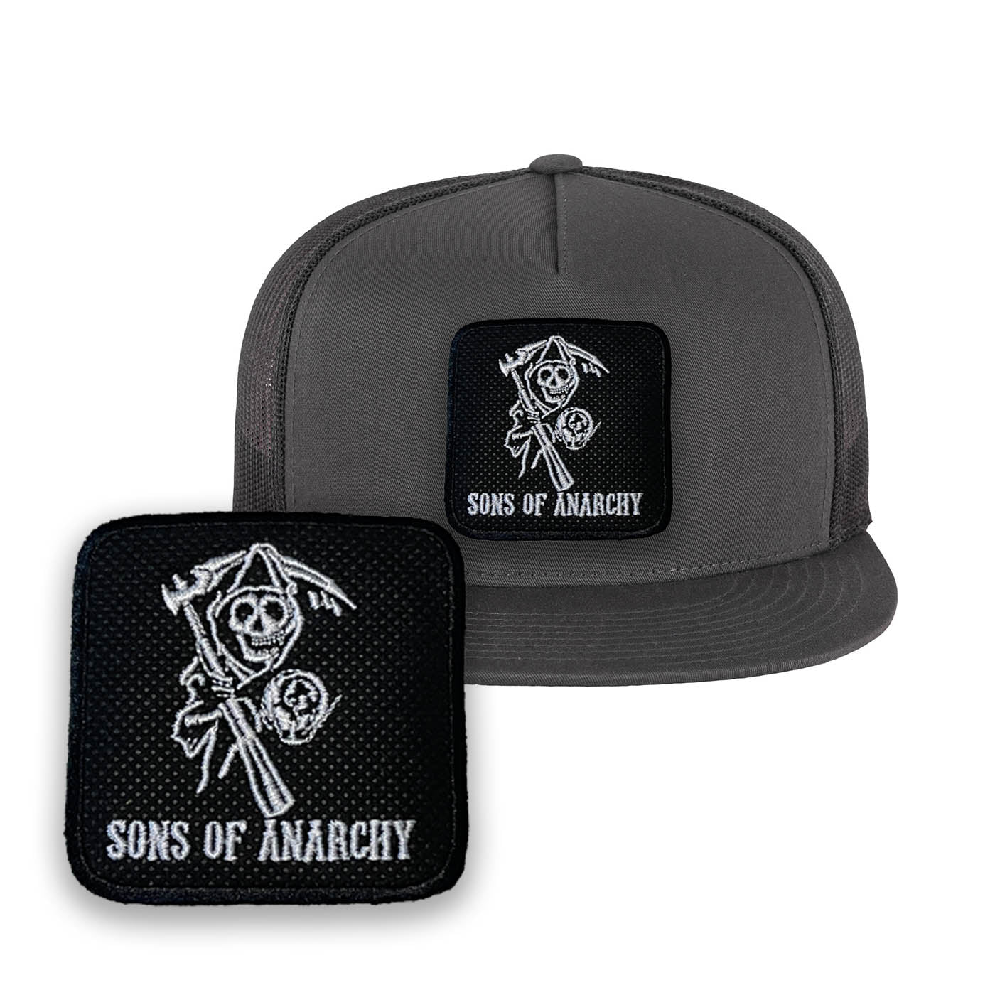 SAMCRO Hat Sons of Anarchy Embroidered Baseball Cap by Forge Bros Grey