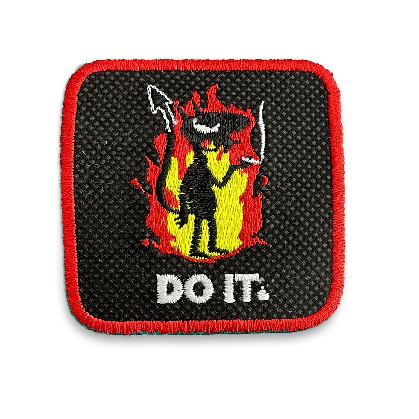 Sarcastic Devil Do It Bucket Hat Embroidered Patch - Forge Bros