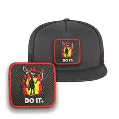 Do It Trucker Hat Embroidered Sarcastic Snapback Trucker Cap Black, White, Grey