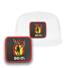 Do It Trucker Hat Embroidered Sarcastic Snapback Trucker Cap Black, White, Grey