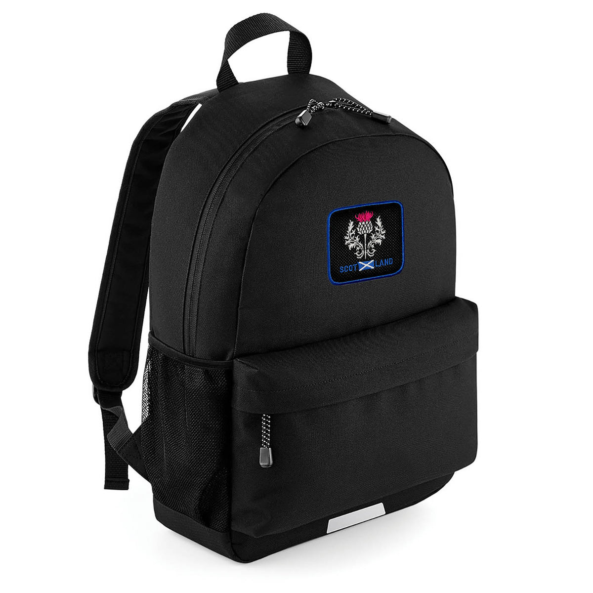 Backpack with Scotland Thistle Embroidered Patch