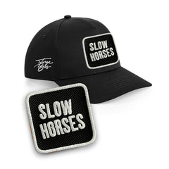 Slow Horses Cap Embroidered Patch Jackson Lamb Black, White, Grey Hat