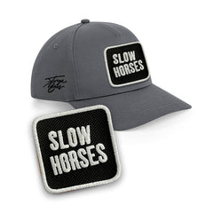 Slow Horses Cap Embroidered Patch Jackson Lamb Black, White, Grey Hat