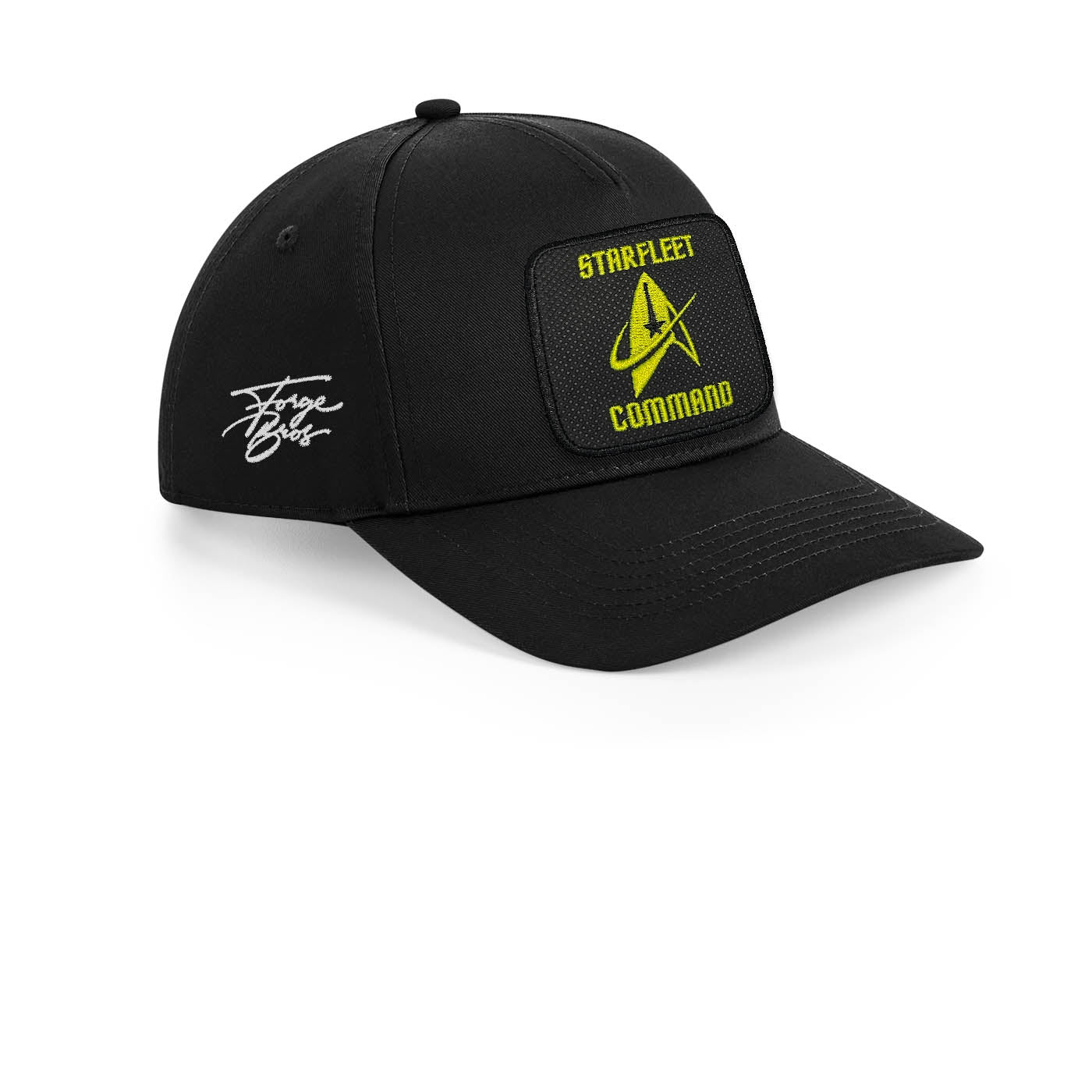 Starfleet Command Embroidered Baseball Black Hat by Forge Bros