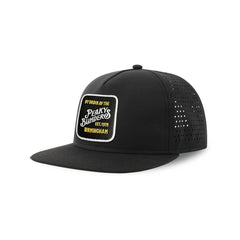 Peaky Blinders Streetwear Black Hat with Flat Visor Embroidered Patch