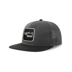 Dog Streetwear Grey Hat with Flat Visor Embroidered Patch