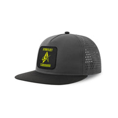 Starfleet Command Streetwear Grey Hat with Flat Visor Embroidered Patch