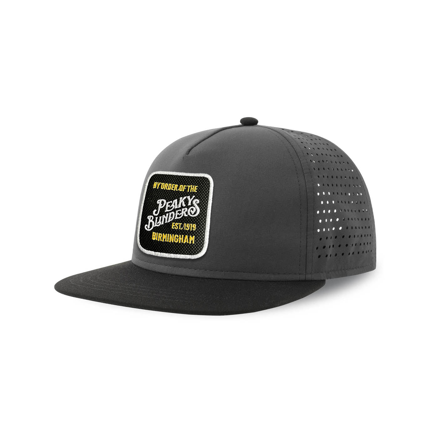 Peaky Blinders Streetwear Grey Hat with Flat Visor Embroidered Patch