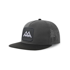 Twin Peaks Streetwear Grey Hat with Flat Visor Embroidered Patch