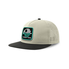 Death Star Streetwear Light Grey Hat with Flat Visor Embroidered Patch