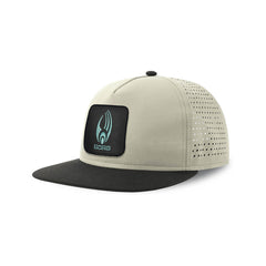 Borg Streetwear Light Grey Hat with Flat Visor Embroidered Patch