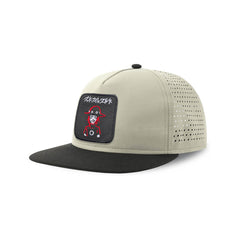 Ichi Taichiro Arima Streetwear Light Grey Hat with Flat Visor Embroidered Patch