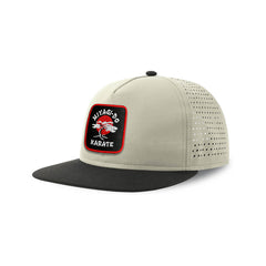 Miyagi Do Streetwear Light Grey Hat with Flat Visor Embroidered Patch