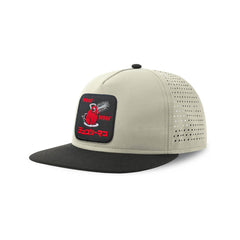 Pochita Woof Woof Chainsaw Man Streetwear Light Grey Hat with Flat Visor Embroidered Patch