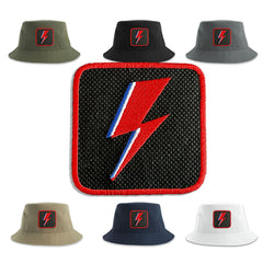 Iconic Flash Bucket Hat Embroidered Patch