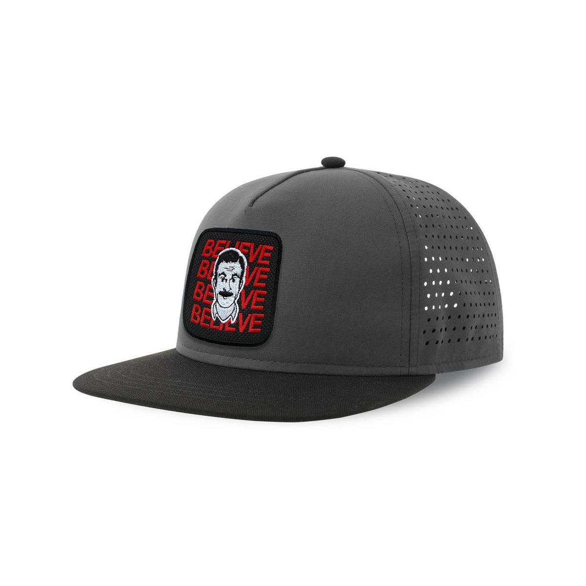 Ted Lasso Believe Streetwear Hat with Flat Visor Embroidered Patch