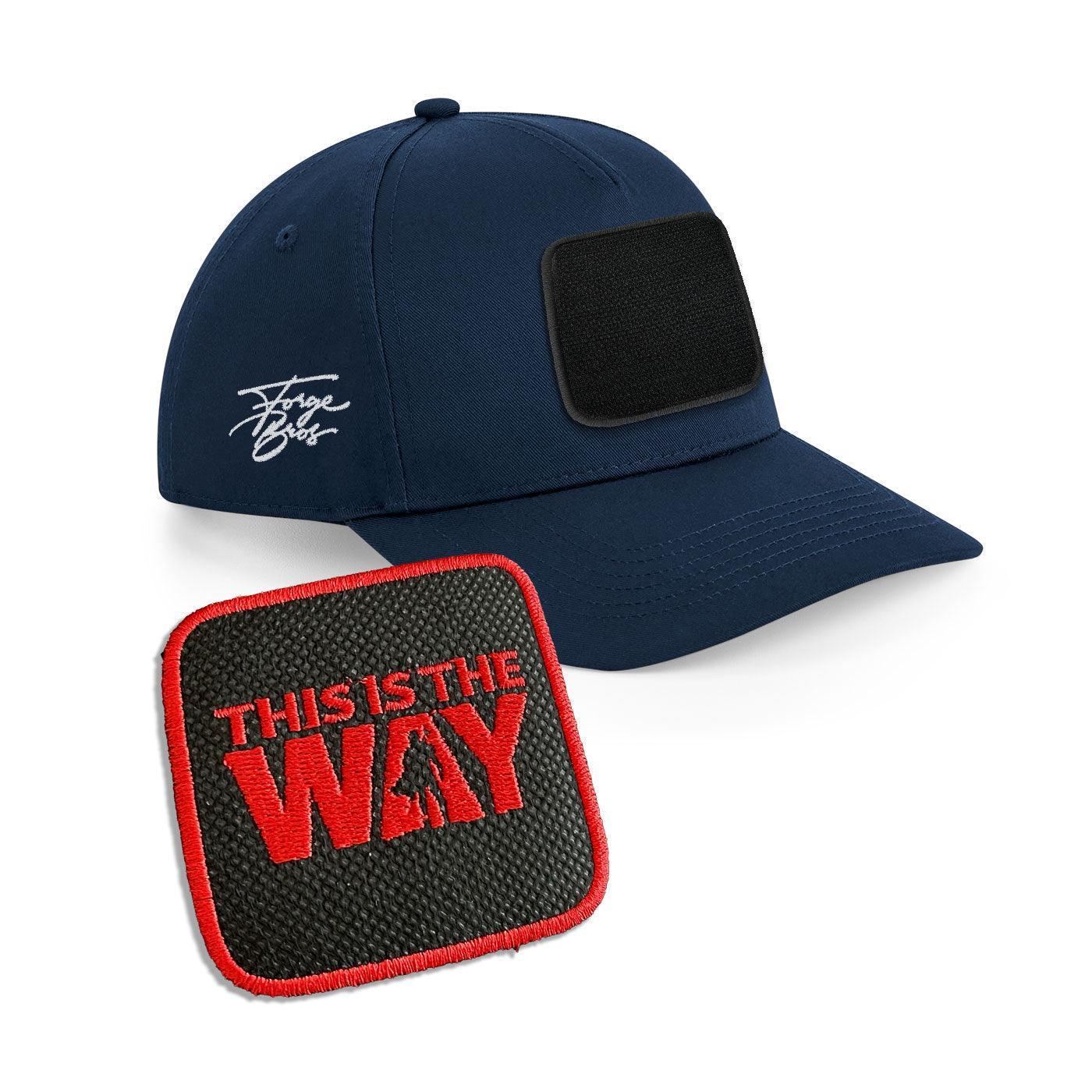 This is The Way Cap Embroidered Velcro Patch Mando Hat Black, White, Grey - Forge Bros