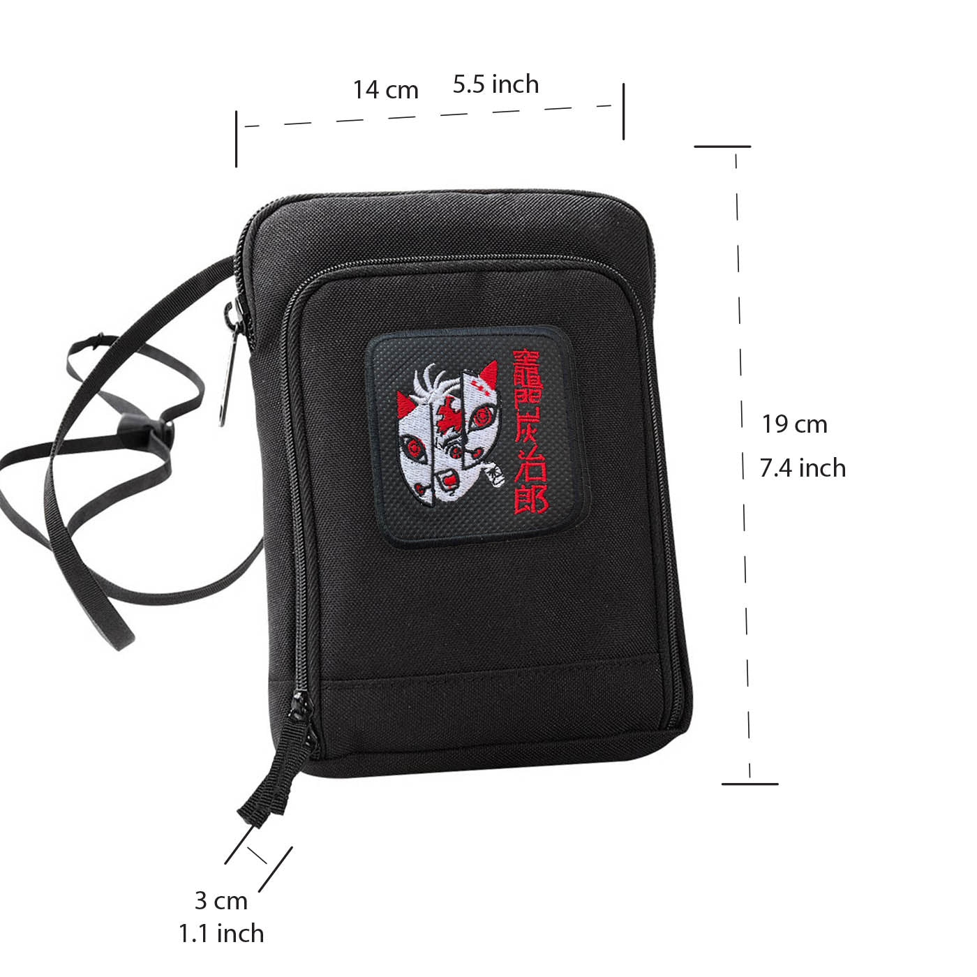 Kamado Tanjiro Mask Demon Slayer Kimetsu No Yaiba Travel Wallet Bag