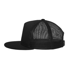 Fishing Trucker Hat Embroidered Snapback Trucker Mesh Fisherman Cap Black, White, Grey