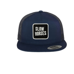 Slow Horses Cap Embroidered Hook & Loop Patch Jackson Lamb Hat Blue