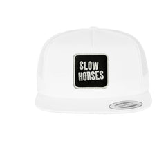 Slow Horses Cap Embroidered Hook & Loop Patch Jackson Lamb Hat White