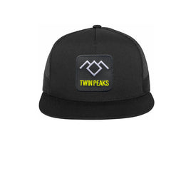 David Lynch Hat Embroidered Trucker Mesh Black Cap  Twin Peaks 